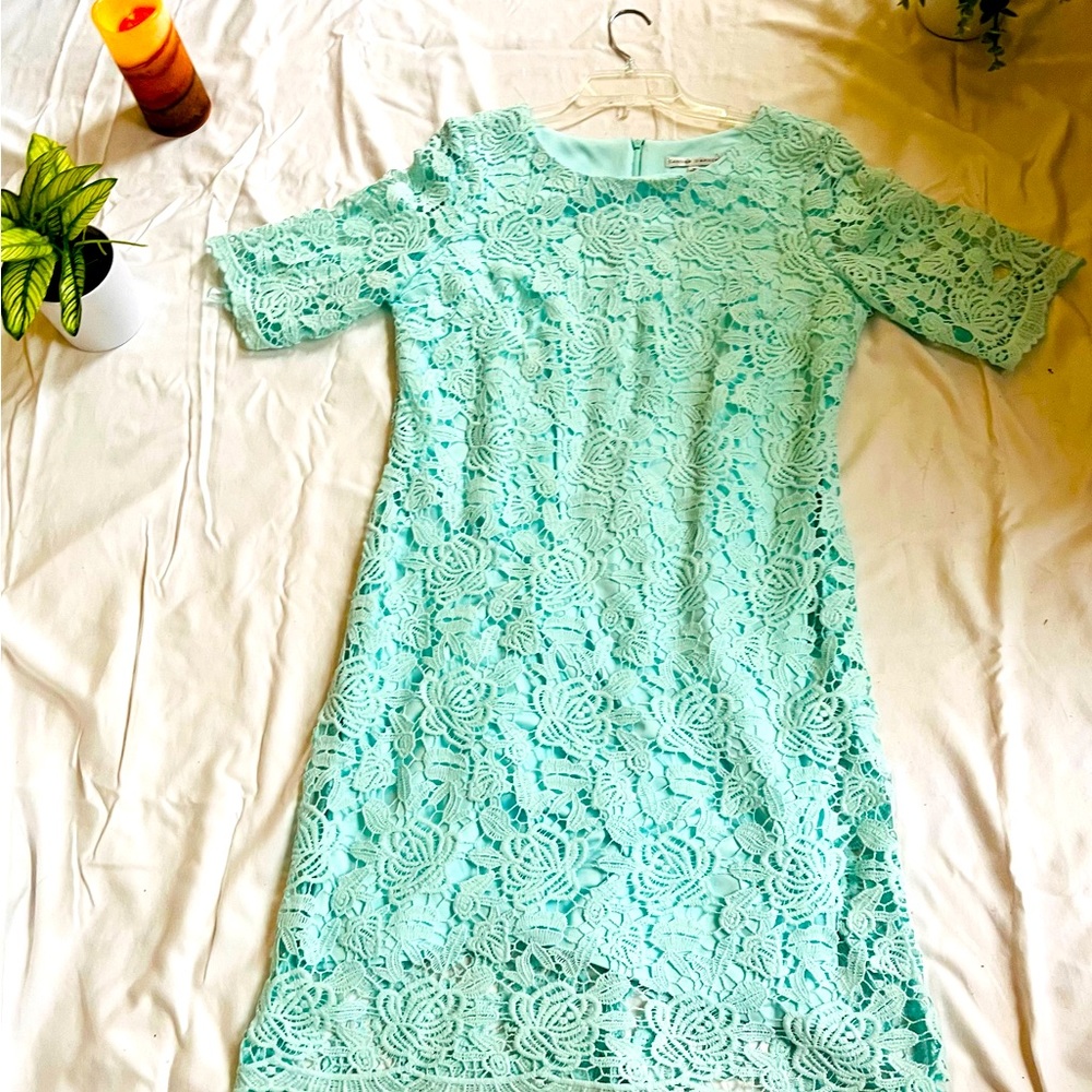 Baby Blue Formal Floral dress